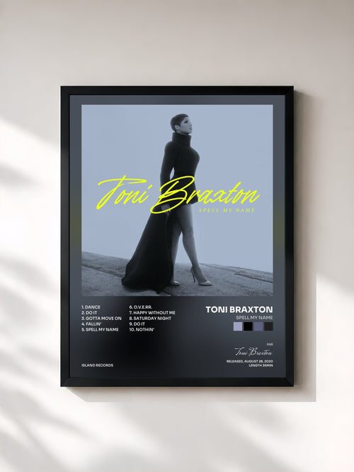 Toni Braxton · Spell My Name — Affiche encadrée