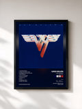 #noir Van Halen II (Remastered) von Van Halen als gerahmter Kunstdruck, schwarzer Rahmen, gedruckt und gerahmt in Frankreich