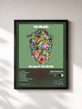 #noir Tableau de l'album The Saga of Wiz Khalifa de Wiz Khalifa, cadre noir, imprimé et encadré en France