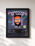 #noir Dimanche by Hippie, Vol. 2 de KIK as a framed art print, black frame, printed and framed in France