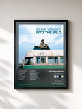 #noir Tableau de l'album Into The Wild (Music For The Motion Picture) de Eddie Vedder, cadre noir, imprimé et encadré en France