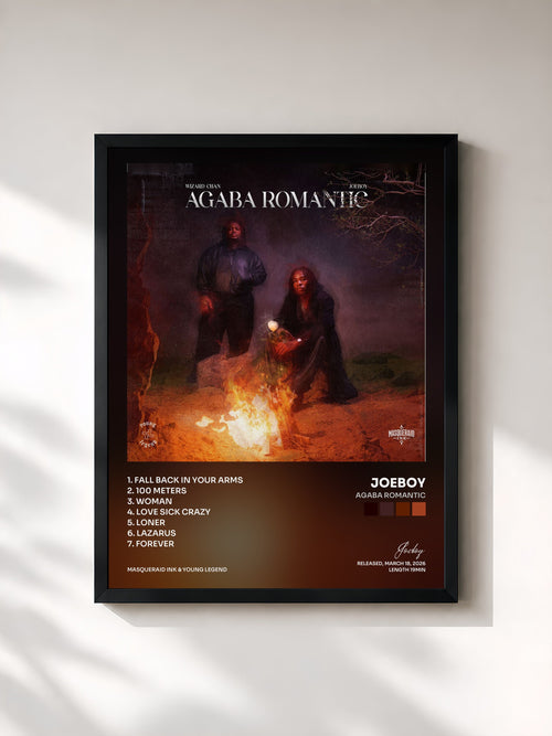 Joeboy · Agaba Romantic — Affiche encadrée