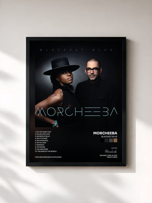 Morcheeba · Blackest Blue — Lámina enmarcada