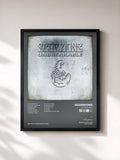 #noir Tableau de l'album Unbreakable de Scorpions, cadre noir, imprimé et encadré en France