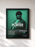#noir Holiday At Home di Gregory Porter in stampa incorniciata, cornice nera, stampata e incorniciata in Francia