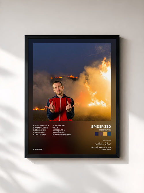 Spider Zed · En légende — Framed art print