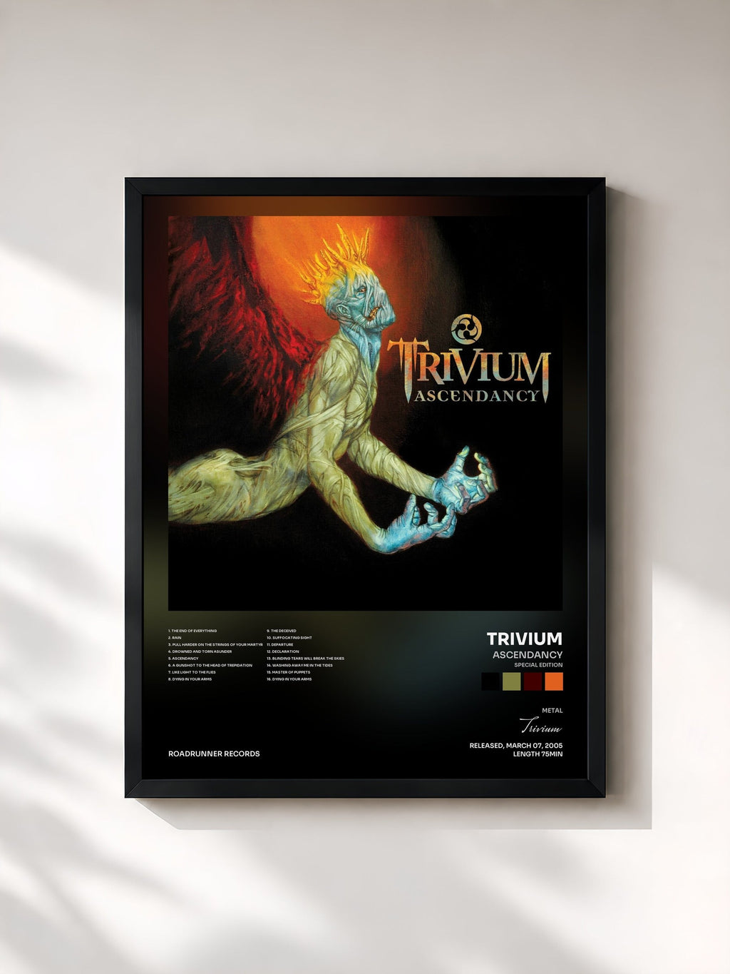 #noir Ascendancy (Special Edition) de Trivium en lámina enmarcada, marco negro, impresa y enmarcada en Francia