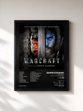 #noir Tableau de l'album Warcraft (Original Motion Picture Soundtrack) de Ramin Djawadi, cadre noir, imprimé et encadré en France