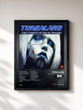 #noir Tableau de l'album The Future Of Party People de Timbaland, cadre noir, imprimé et encadré en France