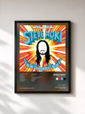 #noir Tableau de l'album Wonderland de Steve Aoki, cadre noir, imprimé et encadré en France