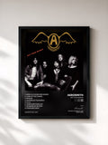 #noir Get Your Wings de Aerosmith en lámina enmarcada, marco negro, impresa y enmarcada en Francia