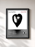 #noir Tableau de l'album One By One (Expanded Edition) de Foo Fighters, cadre noir, imprimé et encadré en France