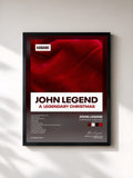#noir A Legendary Christmas (Karaoke Versions) von John Legend als gerahmter Kunstdruck, schwarzer Rahmen, gedruckt und gerahmt in Frankreich