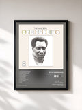 #noir Tableau de l'album The Immortal Otis Redding de Otis Redding, cadre noir, imprimé et encadré en France