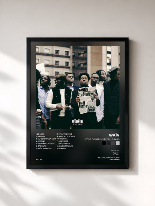Waïv · VOUS COMPRENDREZ PLUS TARD — Stampa incorniciata