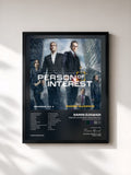 #noir Person Of Interest: Seasons 3 & 4 (Original Television Soundtrack) by Ramin Djawadi as a framed art print, black frame, printed and framed in France