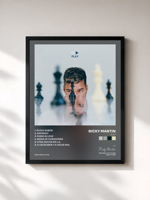 Ricky Martin · PLAY — Stampa incorniciata