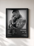 #noir Tableau de l'album Royalty (Deluxe Version) de Chris Brown, cadre noir, imprimé et encadré en France