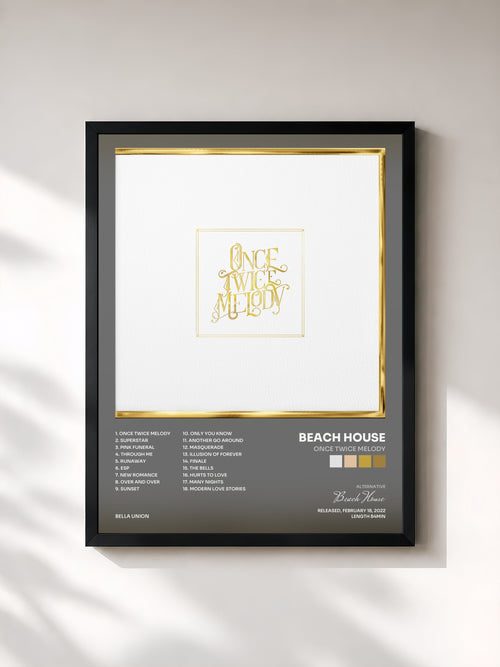 Beach House · Once Twice Melody — Affiche encadrée