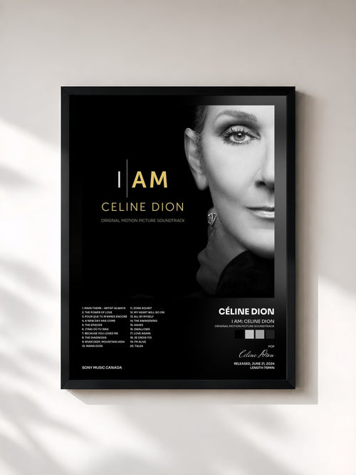 Céline Dion · I AM: CELINE DION (Original Motion Picture Soundtrack) — Gerahmter Kunstdruck