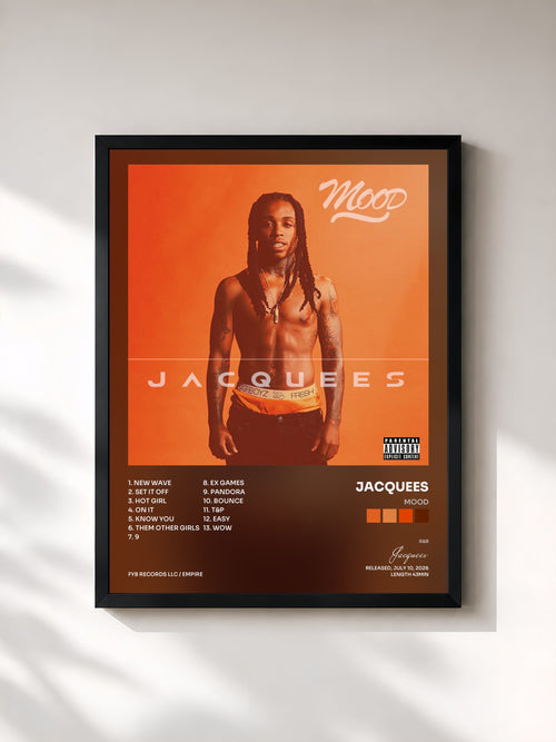 Jacquees · Mood — Affiche encadrée