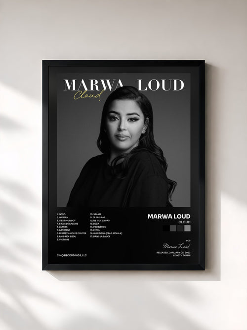 Marwa Loud · Cloud — Gerahmter Kunstdruck