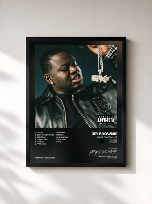 JEY BROWNIE · G-POP CLASSIKS .02 — Gerahmter Kunstdruck