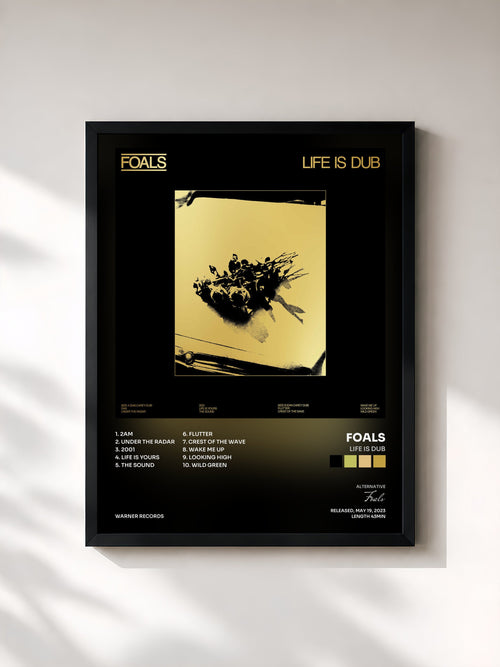 Foals · Life Is Dub — Stampa incorniciata