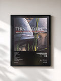 #noir Tableau de l'album The Thin Red Line de Hans Zimmer, cadre noir, imprimé et encadré en France
