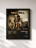 #noir Tableau de l'album Trill Bill de Kodak Black, cadre noir, imprimé et encadré en France