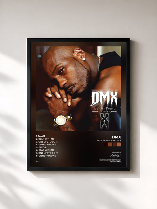 DMX · Let Us Pray: Chapter X — Lámina enmarcada