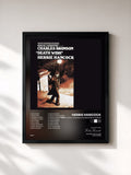 #noir Tableau de l'album Death Wish: Original Soundtrack Album de Herbie Hancock, cadre noir, imprimé et encadré en France