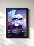#noir Tableau de l'album Joytime de Marshmello, cadre noir, imprimé et encadré en France