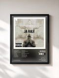 #noir Tableau de l'album Venni Vetti Vecci de Ja Rule, cadre noir, imprimé et encadré en France