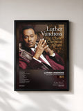 #noir The Classic Christmas Album de Luther Vandross en lámina enmarcada, marco negro, impresa y enmarcada en Francia