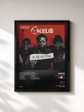 #noir La vie continue by 4Keus as a framed art print, black frame, printed and framed in France
