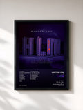#noir Tableau de l'album HLM2 de Mister You, cadre noir, imprimé et encadré en France