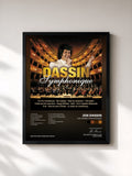 #noir Tableau de l'album Joe Dassin Symphonique de Joe Dassin, cadre noir, imprimé et encadré en France
