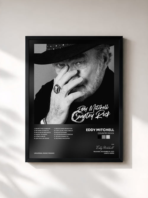 Eddy Mitchell · Country Rock — Stampa incorniciata