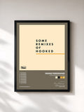 #noir Tableau de l'album Some Remixes of Hooked de Franz Ferdinand, cadre noir, imprimé et encadré en France