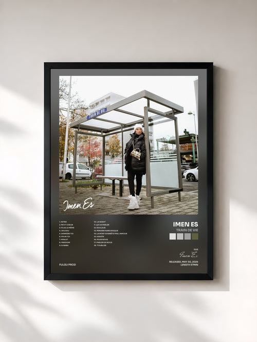 Imen Es · Train de vie — Gerahmter Kunstdruck