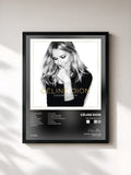 #noir Tableau de l'album Encore un soir de Céline Dion, cadre noir, imprimé et encadré en France