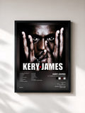 #noir Tableau de l'album À l'ombre du show business de Kery James, cadre noir, imprimé et encadré en France