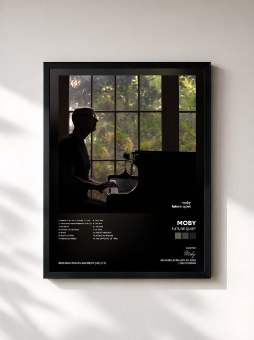 Moby · Future Quiet — Gerahmter Kunstdruck