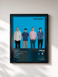 #noir Tableau de l'album Weezer (Blue Album) de Weezer, cadre noir, imprimé et encadré en France