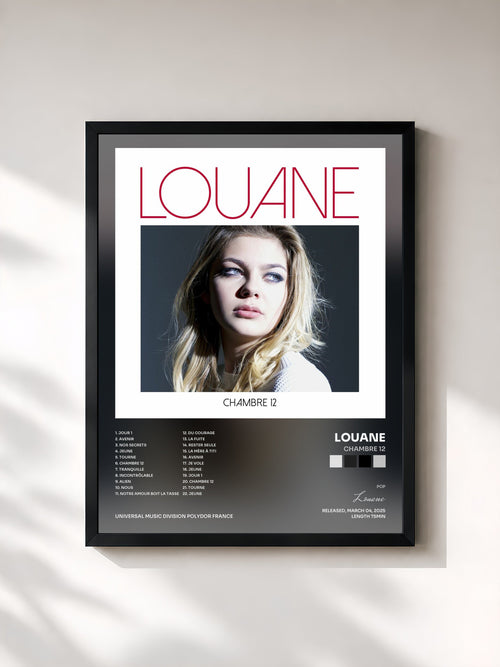 Louane · Chambre 12 — Gerahmter Kunstdruck