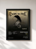 #noir Ungrateful von Escape the Fate als gerahmter Kunstdruck, schwarzer Rahmen, gedruckt und gerahmt in Frankreich