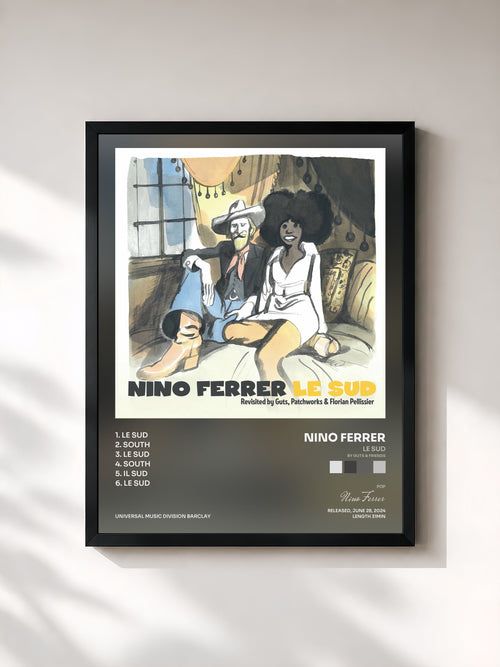 Nino Ferrer · Le Sud (by Guts & Friends) — Affiche encadrée