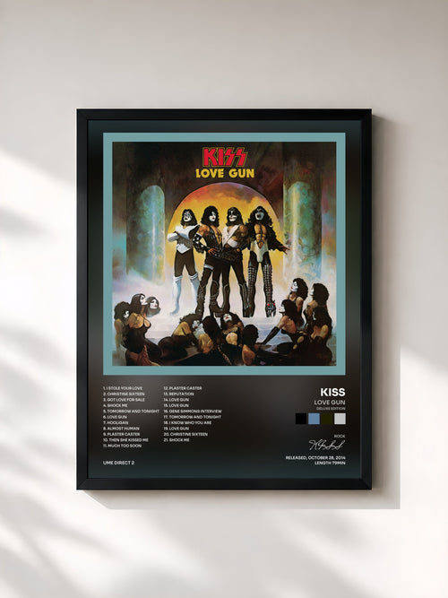 KISS · Love Gun (Deluxe Edition) — Lámina enmarcada