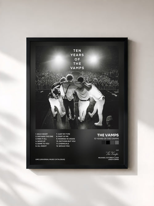 The Vamps · 10 Years Of The Vamps — Framed art print